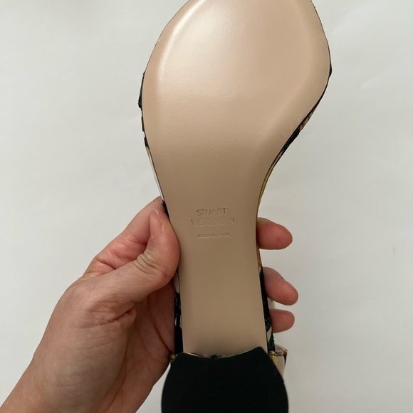 NEW STUART WEITZMAN Botanic Green Ankle Strap Heel Sandals 8 - Picture 3 of 6